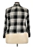 DressBarn 100% Rayon Plaid Black Long Sleeve Button-Down Shirt Size 2X - photo 2