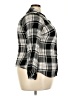 DressBarn 100% Rayon Plaid Black Long Sleeve Button-Down Shirt Size 2X - photo 4