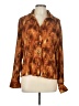 Grace Elements 100% Polyester Brown Long Sleeve Blouse Size L - photo 1