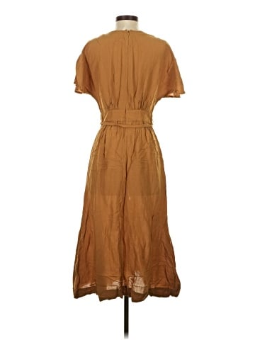 Madewell Linen-Blend Dolman-Sleeve Tie-Waist Midi Dress (view 2)