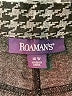 Roaman's Houndstooth Black Casual Pants Size 18w - photo 4
