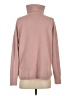 French Connection Solid Pink Turtleneck Sweater Size S - photo 2