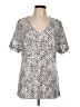 Unbranded Animal Print Silver Short Sleeve T-Shirt Size L - photo 1