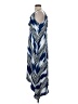 Tommy Bahama 100% Polyester Chevron-herringbone Blue Casual Dress Size XS - photo 5