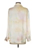 Zara Tie-dye Ivory Long Sleeve Blouse Size S - photo 2