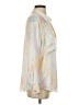 Zara Tie-dye Ivory Long Sleeve Blouse Size S - photo 4