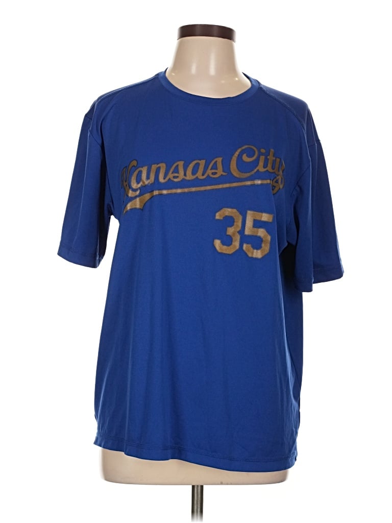 Pre-owned Genuine Merchandise By Team Athletics Short Sleeve T-shirt In Blue