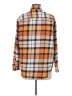 Old Navy 100% Cotton Plaid Orange Long Sleeve Button-Down Shirt Size M - photo 2