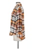 Old Navy 100% Cotton Plaid Orange Long Sleeve Button-Down Shirt Size M - photo 5