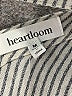 Heartloom Stripes Gray Long Sleeve Blouse Size M - photo 4