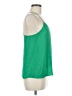 Tibi 100% Cupro Green Sleeveless Blouse Size 6 - photo 4