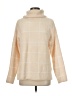 Ecowish Checkered-gingham Ivory Turtleneck Sweater Size M - photo 1