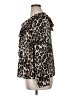 Lane Bryant 100% Polyester Animal Print Brown Long Sleeve Blouse Size 14 - photo 5