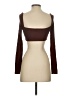 Isalis Brown Long Sleeve Top Size S - photo 2