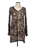 Veronica M. Animal Print Brown Casual Dress Size L - photo 1
