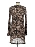 Veronica M. Animal Print Brown Casual Dress Size L - photo 2
