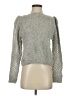 LoveShackFancy Metallic Gray Wool Pullover Sweater Size S - photo 1