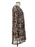 Veronica M. Animal Print Brown Casual Dress Size L - photo 4