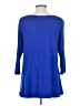Comfy U.S.A. Blue 3/4 Sleeve Top Size S - photo 2