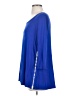 Comfy U.S.A. Blue 3/4 Sleeve Top Size S - photo 5