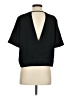 Valette 100% Polyester Black Short Sleeve Top Size S - photo 2
