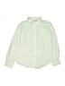 Cat & Jack Solid Green Long Sleeve Button-Down Shirt Size 6 - 7 - photo 1