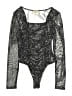 Open Edit Silver Bodysuit Size XXS - photo 1
