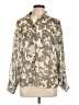 Zara Paisley Silver Long Sleeve Blouse Size L - photo 1