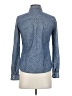 Halogen 100% Cotton Polka Dots Blue Long Sleeve Button-Down Shirt Size XXS - photo 2