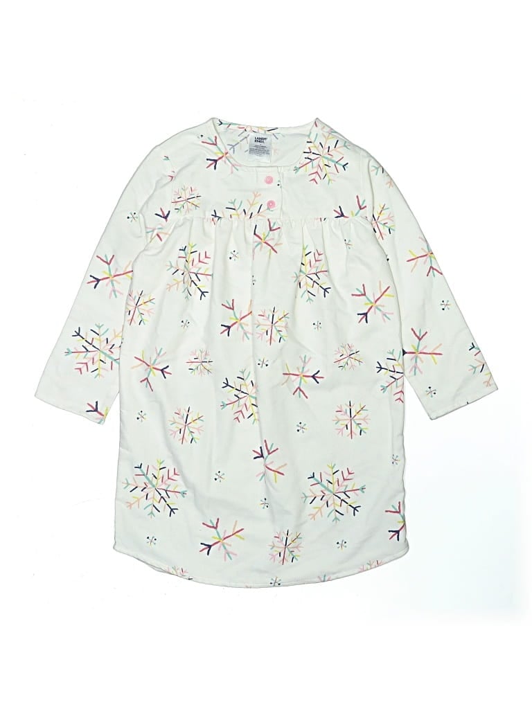 Pre-owned Lands' End Kids'  Dress In Ivory