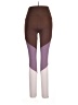 Onzie 100% Nylon Color Block Purple Brown Active Pants Size L - photo 2