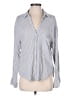 Heartloom Stripes Gray Long Sleeve Blouse Size M - photo 1