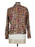 Zara Basic 100% Polyester Print Gold Orange Blazer Size M - photo 2