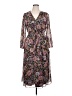 MSK 100% Polyester Paisley Brown Casual Dress Size XL (petite) - photo 1