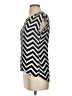 Heart Soul 100% Polyester Chevron-herringbone Silver Short Sleeve Top Size XS - photo 5