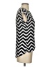Heart Soul 100% Polyester Chevron-herringbone Silver Short Sleeve Top Size XS - photo 4
