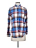 J.Crew 100% Cotton Plaid Blue Long Sleeve Button-Down Shirt Size 4 - photo 1