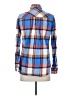 J.Crew 100% Cotton Plaid Blue Long Sleeve Button-Down Shirt Size 4 - photo 2