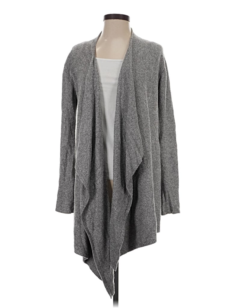 Pre-owned Barefoot Dreams Cardigan Sweater In Gray