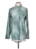 Athleta Argyle Teal Long Sleeve Blouse Size S - photo 1