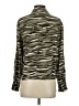 Cloth & Stone Animal Print Green Long Sleeve Blouse Size S - photo 2