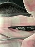 Zara Checkered-gingham Pink Long Sleeve Button-Down Shirt Size S - photo 8