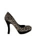 Market Animal Print Black Heels Size 6 1/2 - photo 1