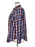 Torrid 100% Rayon Plaid Blue Long Sleeve Button-Down Shirt Size 2X Plus (2) - photo 5