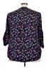 Torrid 100% Polyester Purple 3/4 Sleeve Blouse Size 3X Plus (3) - photo 2