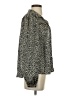 Another Love 100% Polyester Animal Print Black Long Sleeve Blouse Size XS - photo 4