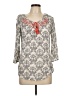 Maurices 100% Rayon Gray 3/4 Sleeve Blouse Size L - photo 1