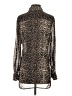 Ali & Kris 100% Polyester Animal Print Brown Long Sleeve Blouse Size S - photo 2