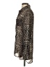 Ali & Kris 100% Polyester Animal Print Brown Long Sleeve Blouse Size S - photo 5