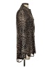Ali & Kris 100% Polyester Animal Print Brown Long Sleeve Blouse Size S - photo 4